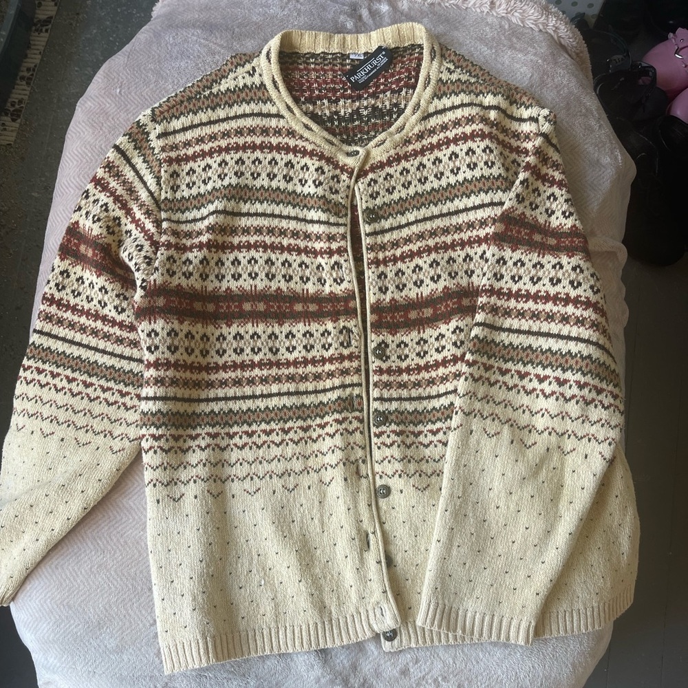 XL Patterned Cardigan
